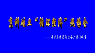 京科硅业“循环经济”现场会---源源集团总经理会上讲话摘要