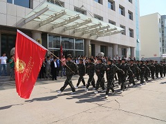 源源国际酒店开展军训活动